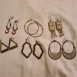 Lot of 6 Vintage Noonday Earring pairs!